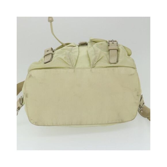 Pre Loved PRADA Drawstring Backpack Women Cream - Picture 6 of 8
